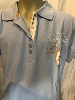 HV Polo Kurzarm Poloshirt Dellarosa hellblau Gr. XL